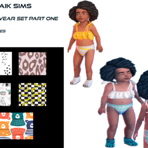 Sous-vêtements pour enfants en bas âge Natural Designs première partie