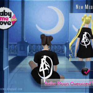 T-shirt surdimensionné Sailor Moon pour femmes
