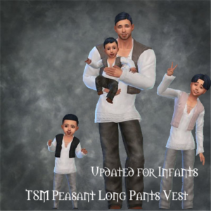 TSM Gilet pantalon long paysan