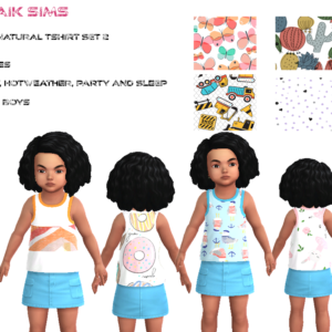 Ensemble de deux tee-shirts naturels pour les tout-petits