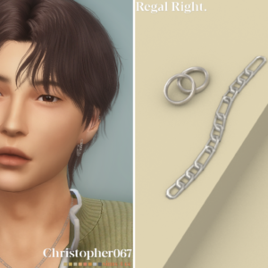 Boucles d'oreilles royales - Homme