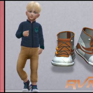 Chaussures en cuir à coupe haute pour les tout-petits (garçons)