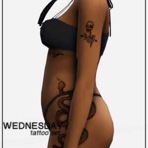 Set de tatouage du mercredi