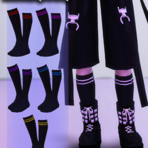 Chaussettes Zephyr (Collection Distorted Dusk)