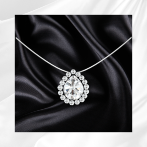 Collier goutte de rosée en diamant