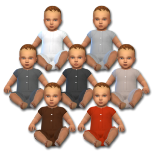 Barboteuse à plis pour bébé
