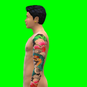 Tatouage bras gauche pack jochi avril 2023