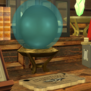 Ordinateur en cristal et clavier Ouija