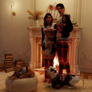Pyjama familial assorti à carreaux