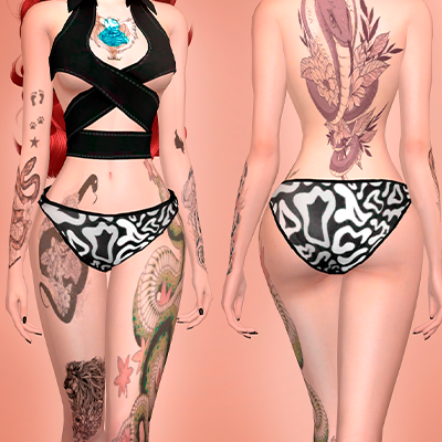 Lady Tattoos body