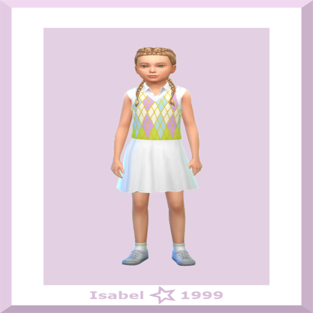 La tenue de tennis d'Isabel