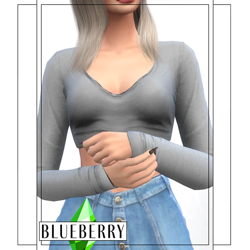 Blueberry - Ivy Long Sleeve Top