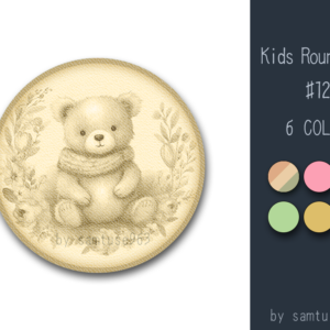 Tapis rond pour enfants #12