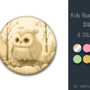Tapis rond pour enfants #14