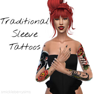 Tatouages traditionnels sur les manches