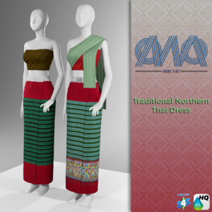 Robe traditionnelle du nord de la Thaïlande