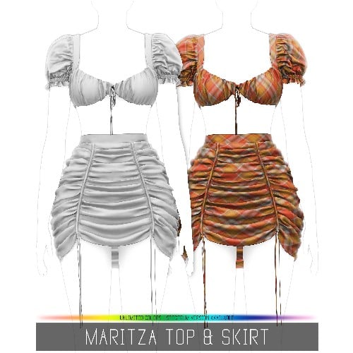 Simpliciaty's Maritza - Top et jupe