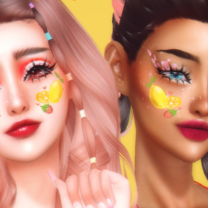 ⭑･ﾟﾟ･*:༅｡.｡༅:*ﾟ:*:✼✿KikuruAcchi Frutte Makeup Set✿✼:*ﾟ:༅｡.｡༅:*･ﾟﾟ･⭑