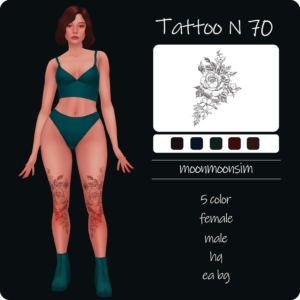 Tatouage N70