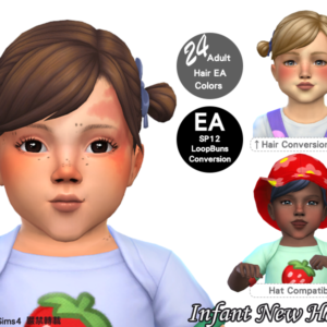 Chignon à boucles pour bébé