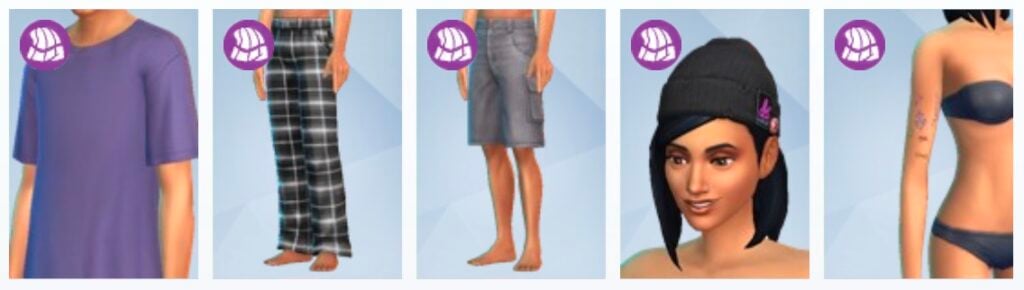 Les nouvelles tenues du kit Sims 4 Retour du Grunge