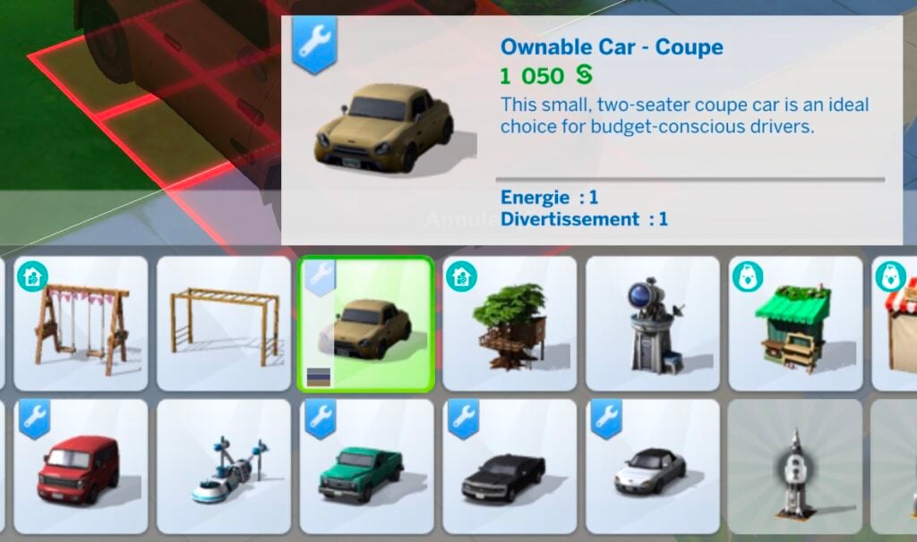 Funktionierende oder fast funktionierende Autos für Die Sims 4