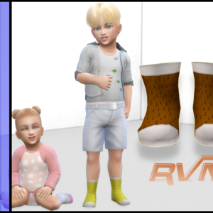 Chaussettes quart de longueur à imprimé marin pour nourrissons et enfants en bas âge (Acc Socks)