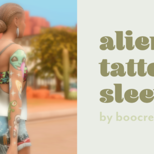manche de tatouage extraterrestre