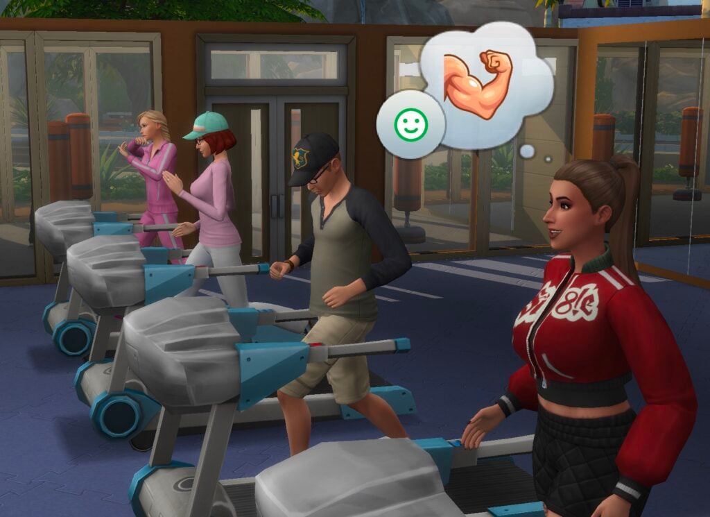Sims qui font du sport