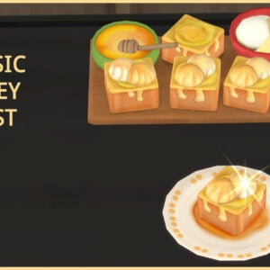 Toast au miel classique