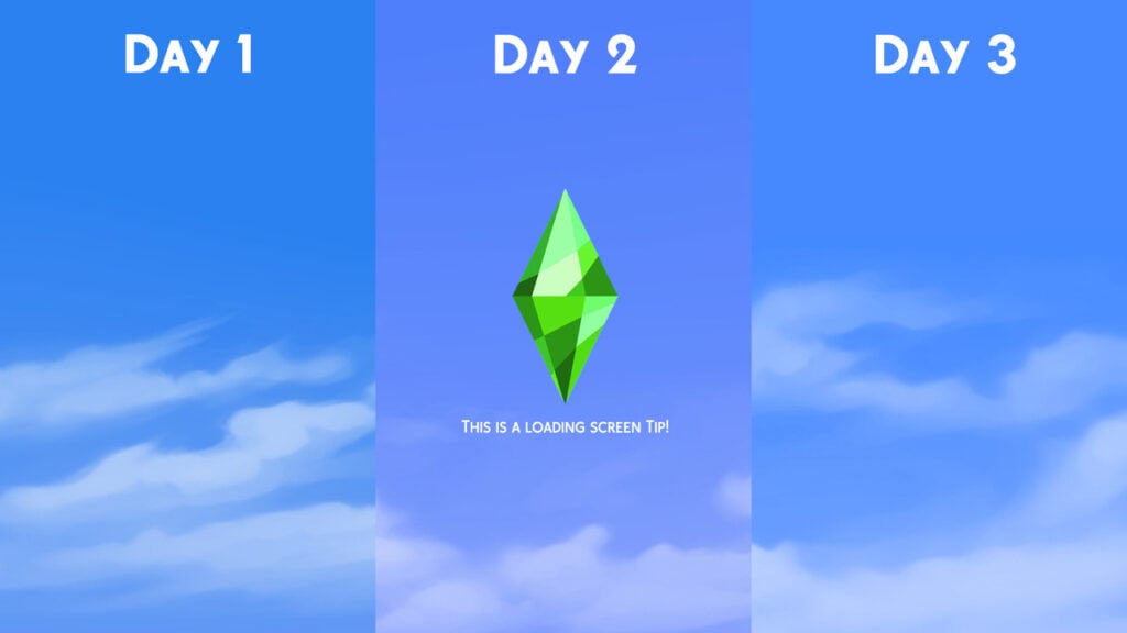 Les écrans de chargement des Sims 4