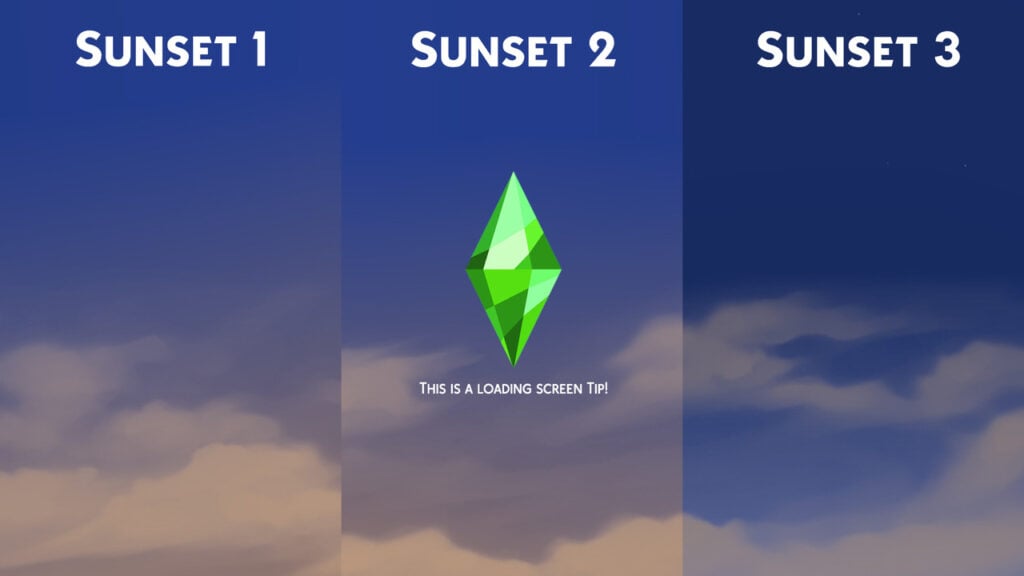 Les écrans de chargement des Sims 4