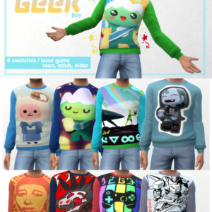 Mon joli t-shirt de garçon geek