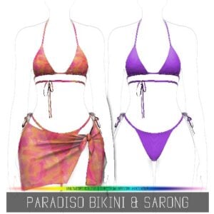Bikini et paréo Paradiso de Simpliciaty