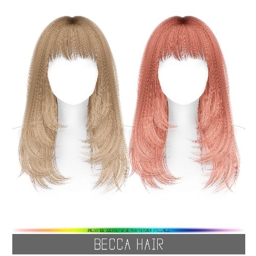 Les cheveux Becca de Simpliciaty