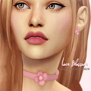 Boucles d'oreilles et collier Love Blossom