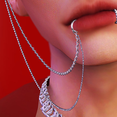 Obsession Lip Chain Piercing