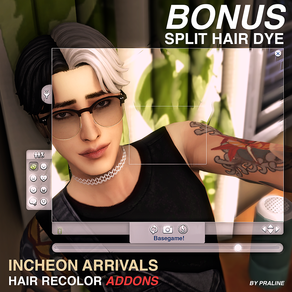 Incheon Arrivals BG Hair Recolor Addons (en anglais)