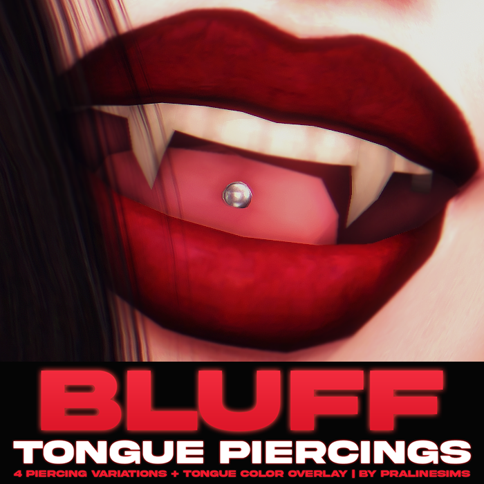 Piercings de la langue de Bluff