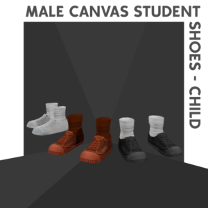 FinJingSims - Chaussures d'étudiant en toile pour homme - Enfant