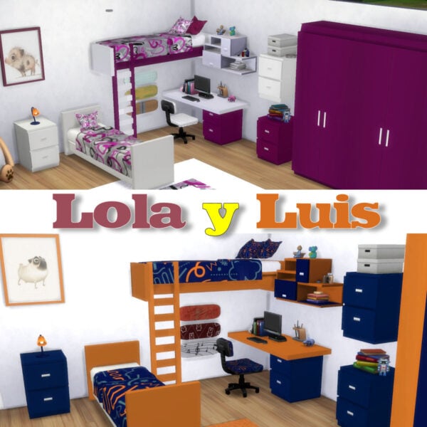 Juego de dormitorio Lola y Luis