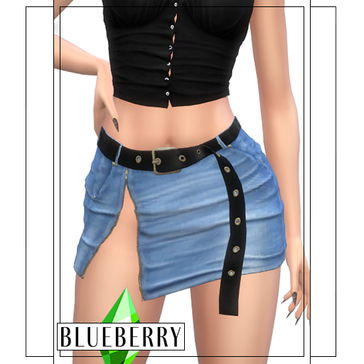 Blueberry - Jupe en jean Maria