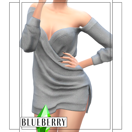 Blueberry - Robe pull croisée