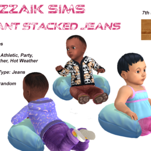 Jeans Stacked Infant Colors Spring