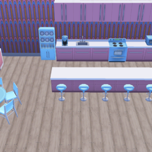 FC-Retro Kitchen-Cabinets