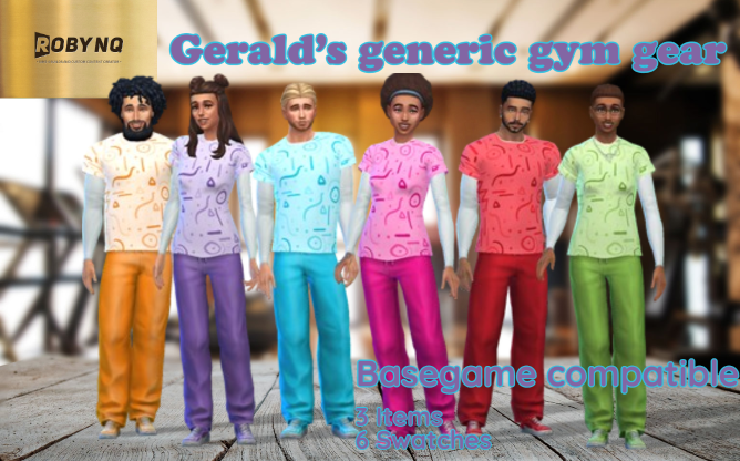 L'équipement de sport générique de Gerald