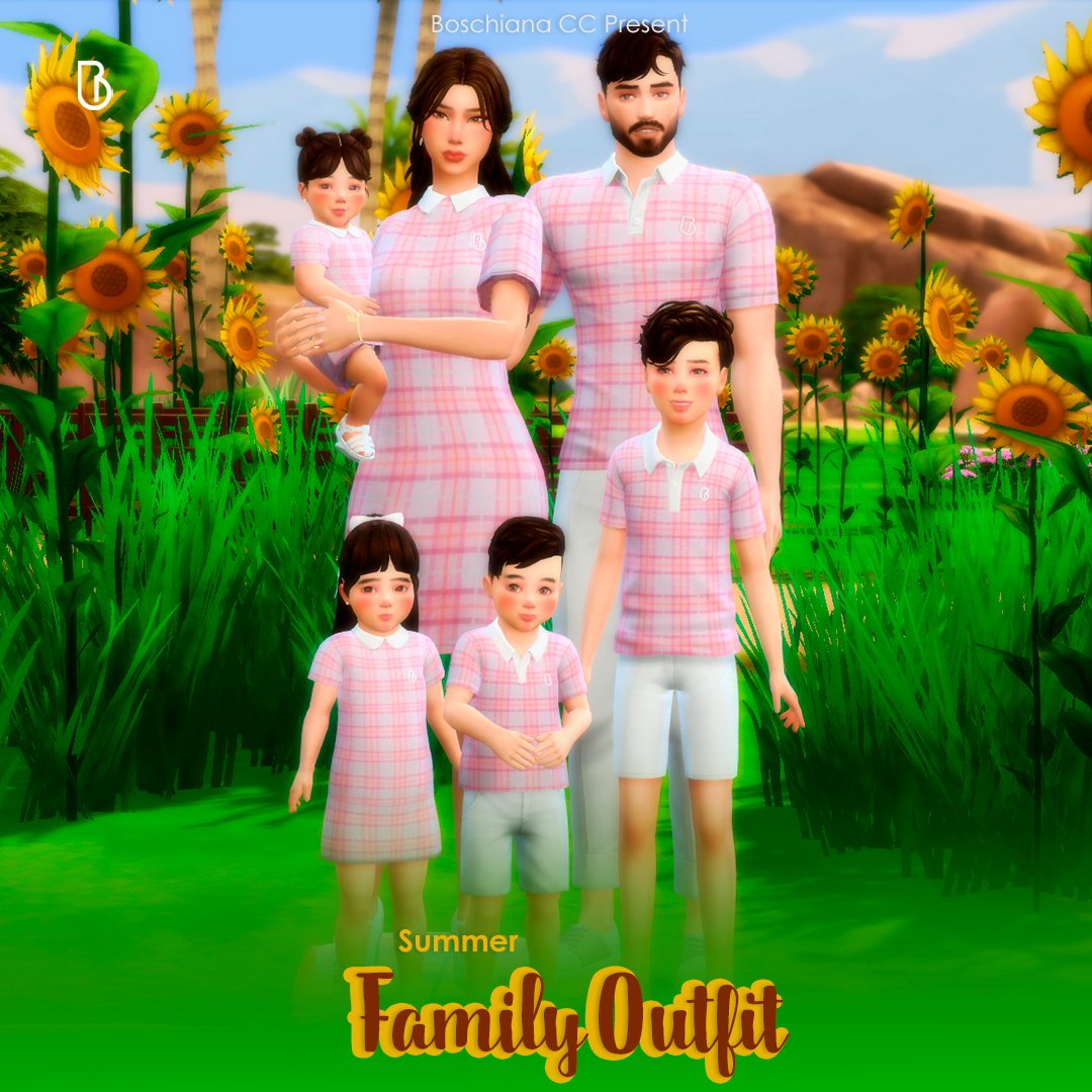 Adult Woman Dress - Summer Family Outfit - Version 2