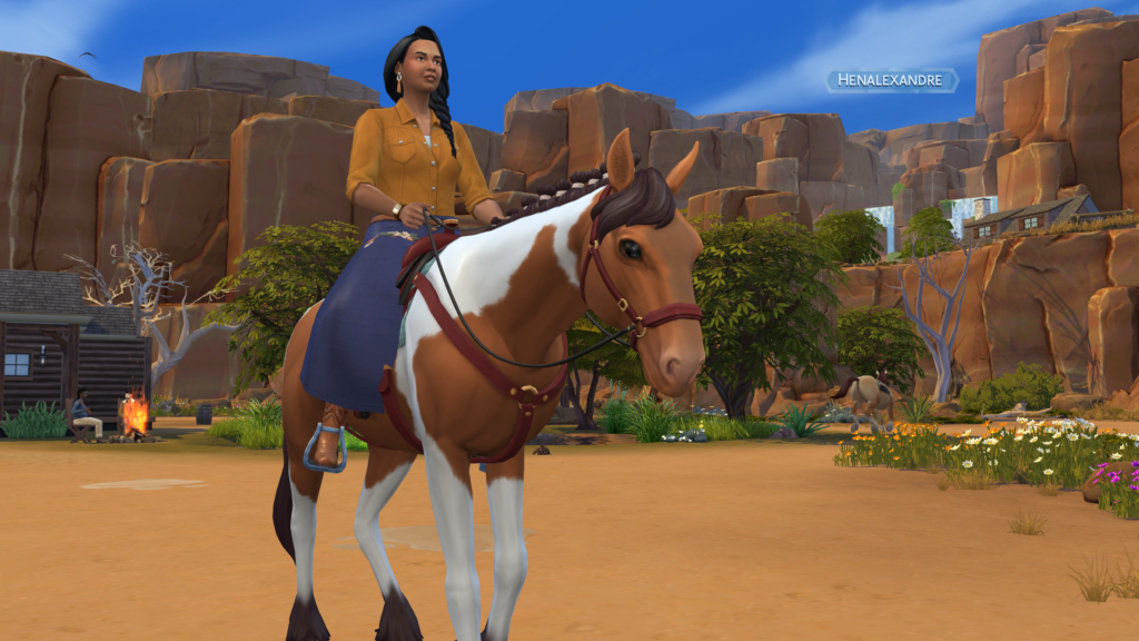 Randonnée à cheval dans Les Sims 4