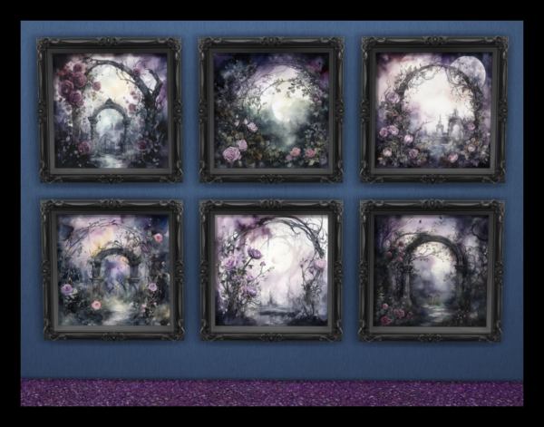 Pinturas en el Jardín de los Dolores