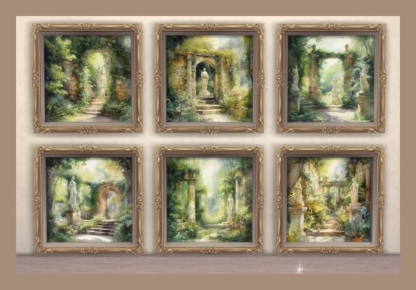 Pinturas de jardines secretos
